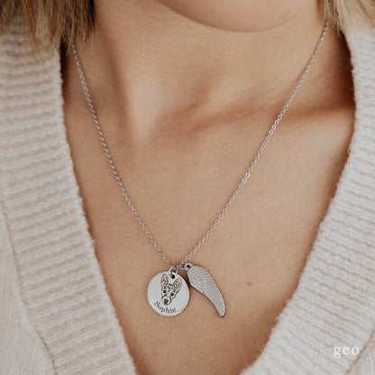 Personalized Pet Portrait Necklace - Pet Parent Gift - Pet Necklace - for Pet Lovers - Animal Lovers Gift - Cat Mom - Dog Mom - Pet Photo Necklace - Pet Picture Necklace